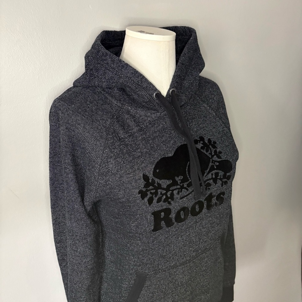 Roots Oversized Kanga Hoodie XS | Relaxed Fit Pullover Sweatshirt Cozy Lounge - Picture 3 of 11